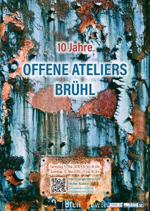 Plakat zu den Offene Ateliers 2019 in Brühl.